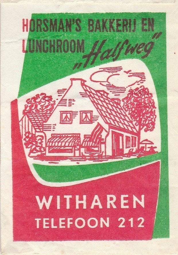 Horsman Halfweg Witharen - bakkerij lunchroom, Ophalen of Verzenden