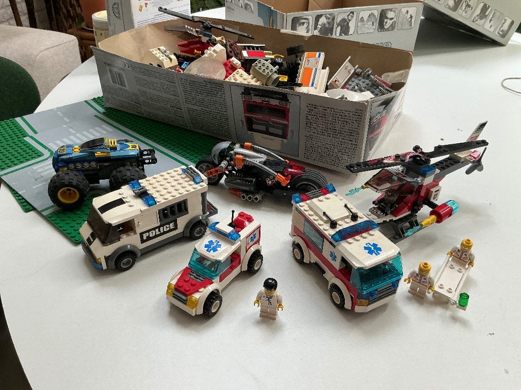 Lego verscheidene modellen en losse onderdelen, Gebruikt, Lego, Overige typen, Ophalen of Verzenden