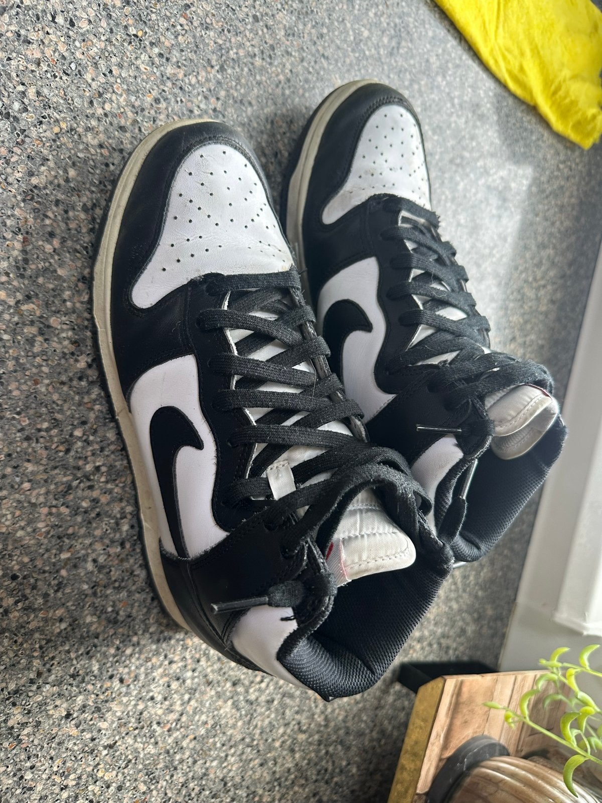 Nike Dunk High Panda - Zwart/Wit Sneakers maat 41, Ophalen of Verzenden, Gedragen, Zwart, Sneakers of Gympen