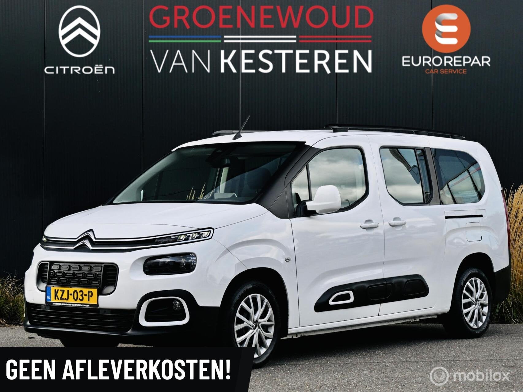 Citroen Berlingo XL Feel 110pk I 7 zitplaatsen I Trekhaak I, Auto's, Voorwielaandrijving, 12 maanden, Stof, Gebruikt
