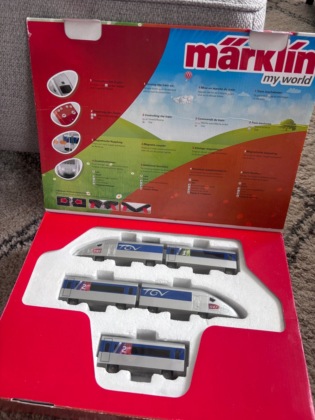 Märklin My World TGV starterset - Compleet en Zo Goed als Ni, Ophalen of Verzenden, Gebruikt, Afstandsbediening