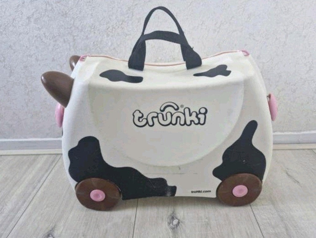 Trunki Koffer Koe - Kinderkoffer op Wieltjes, Ophalen of Verzenden, Gebruikt, Jongen of Meisje