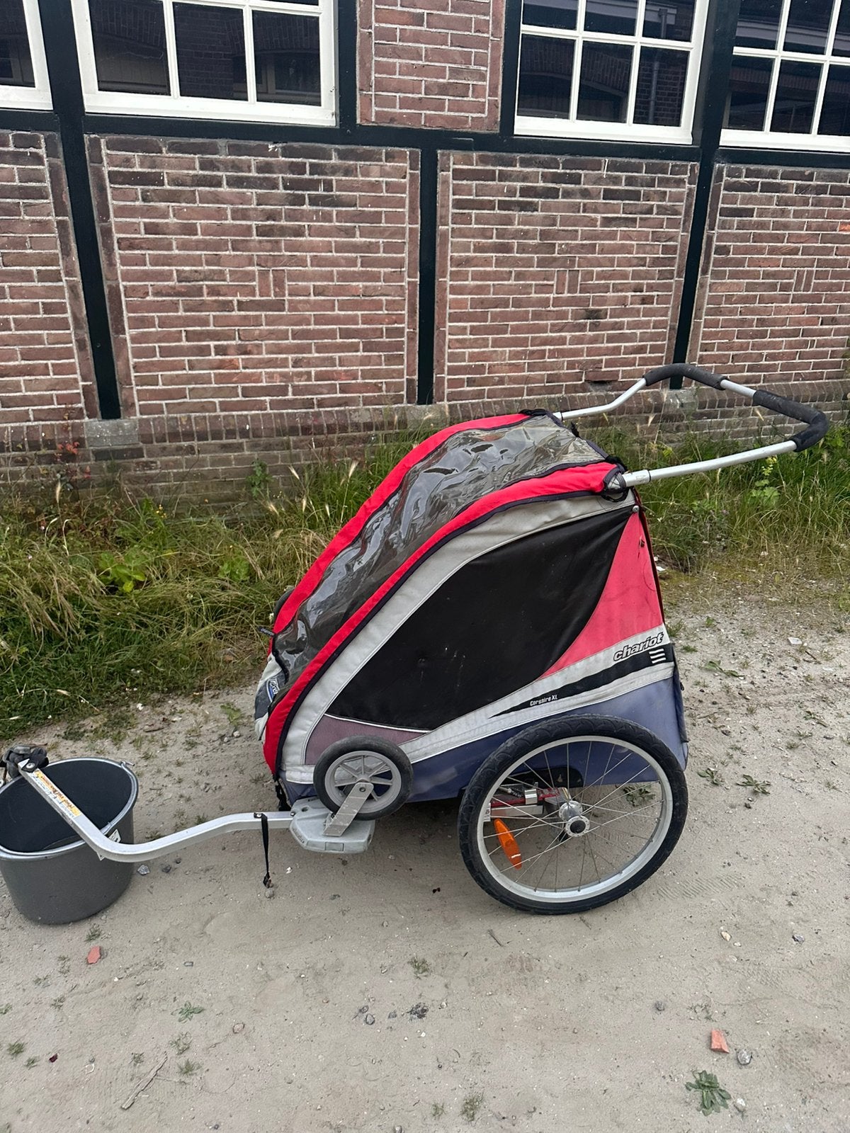 Chariot fietskar XL met veering, Ophalen of Verzenden, Zo goed als nieuw, Kinderkar, Opvouwbaar