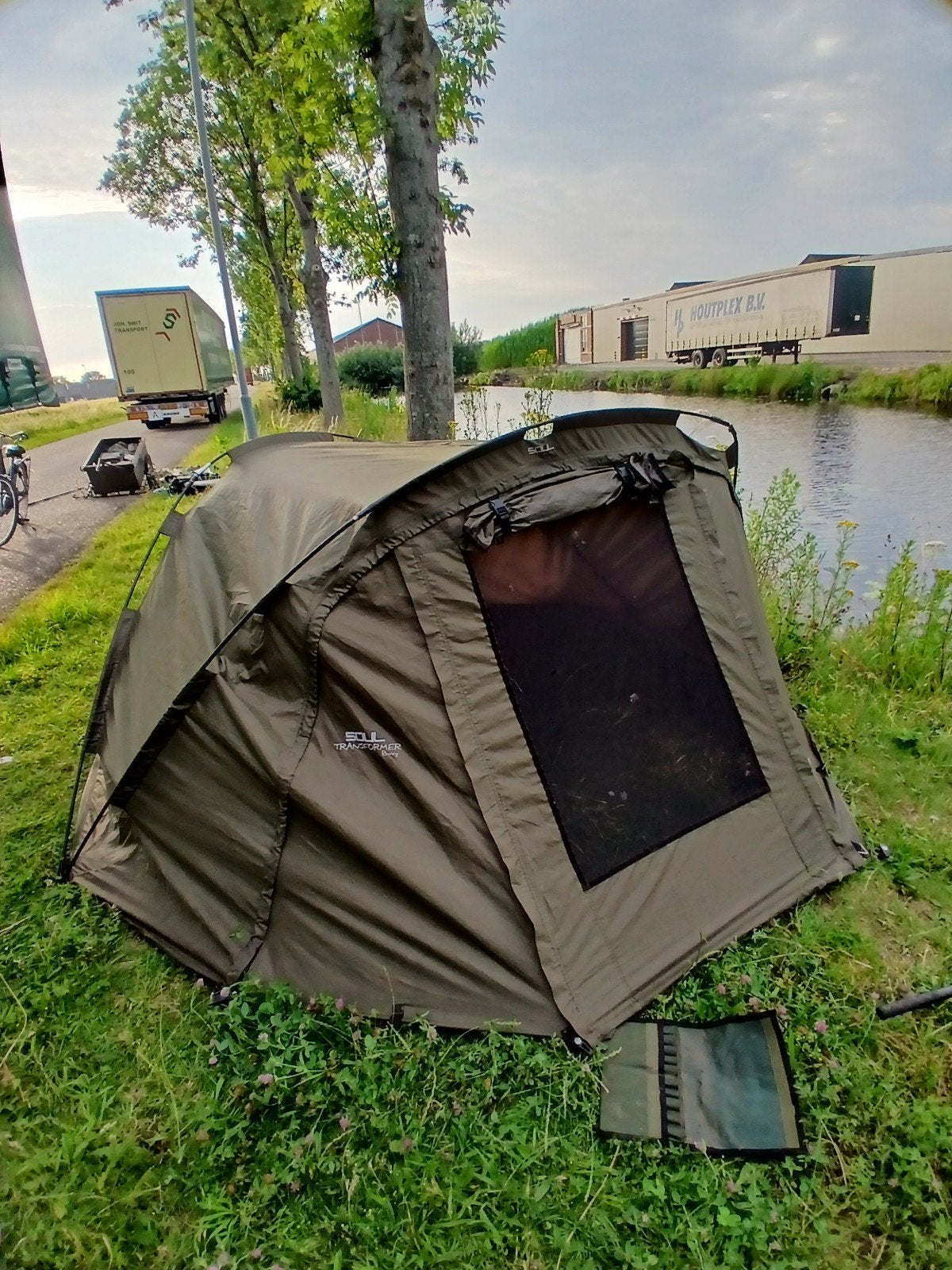 Soul Transformer Bivvy - Karpervissen Tent, Ophalen of Verzenden, Zo goed als nieuw, Overige typen
