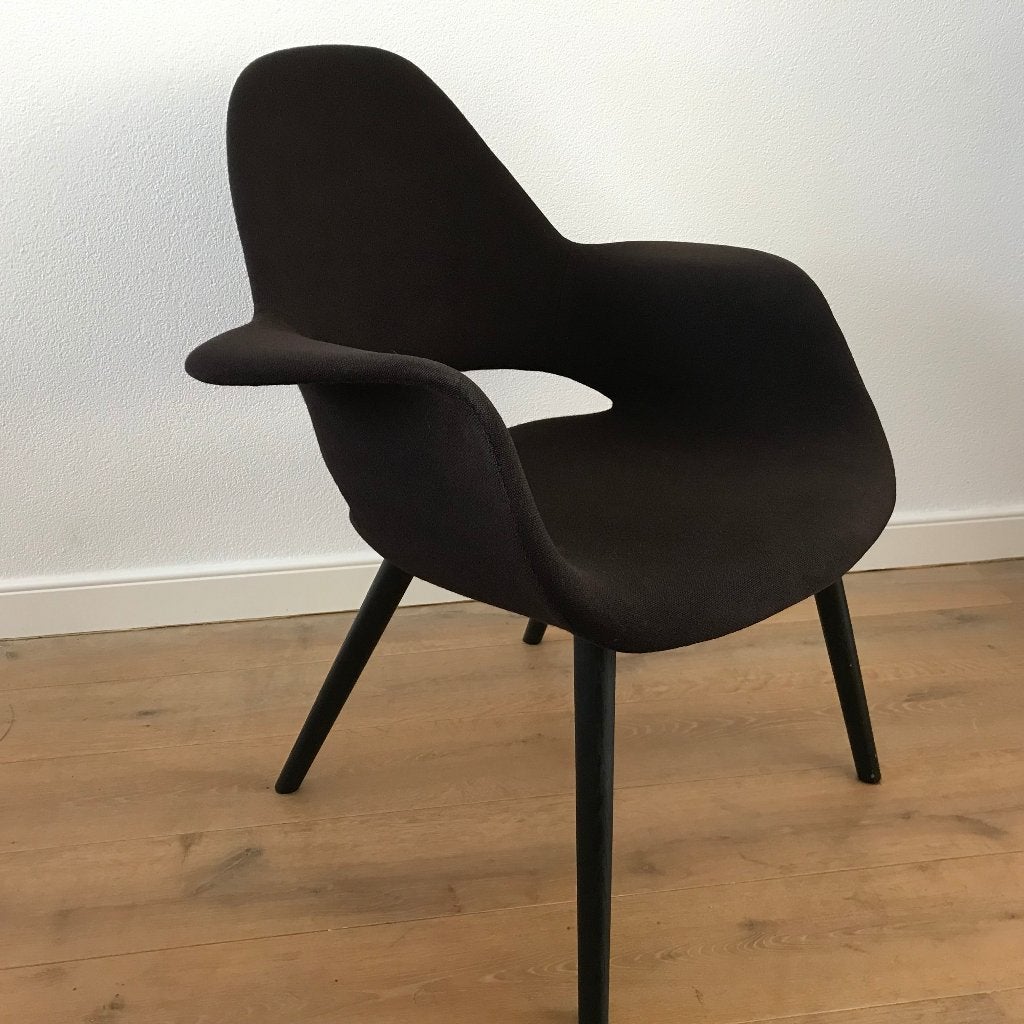 Vitra Organic chair stoel Charles Eames Eero Saarinen, Gebruikt, Zwart, Ophalen of Verzenden, Nvt