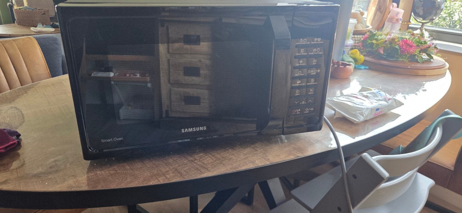 Samsung MC28H5015AK combimagnetron 28 liter, Witgoed en Apparatuur, Magnetrons, Combimagnetron, Hete lucht, Ophalen of Verzenden