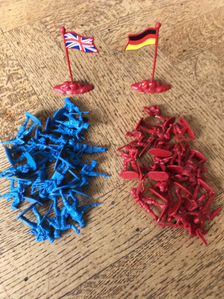 Soldaten Duitsland en Engeland, Ophalen of Verzenden