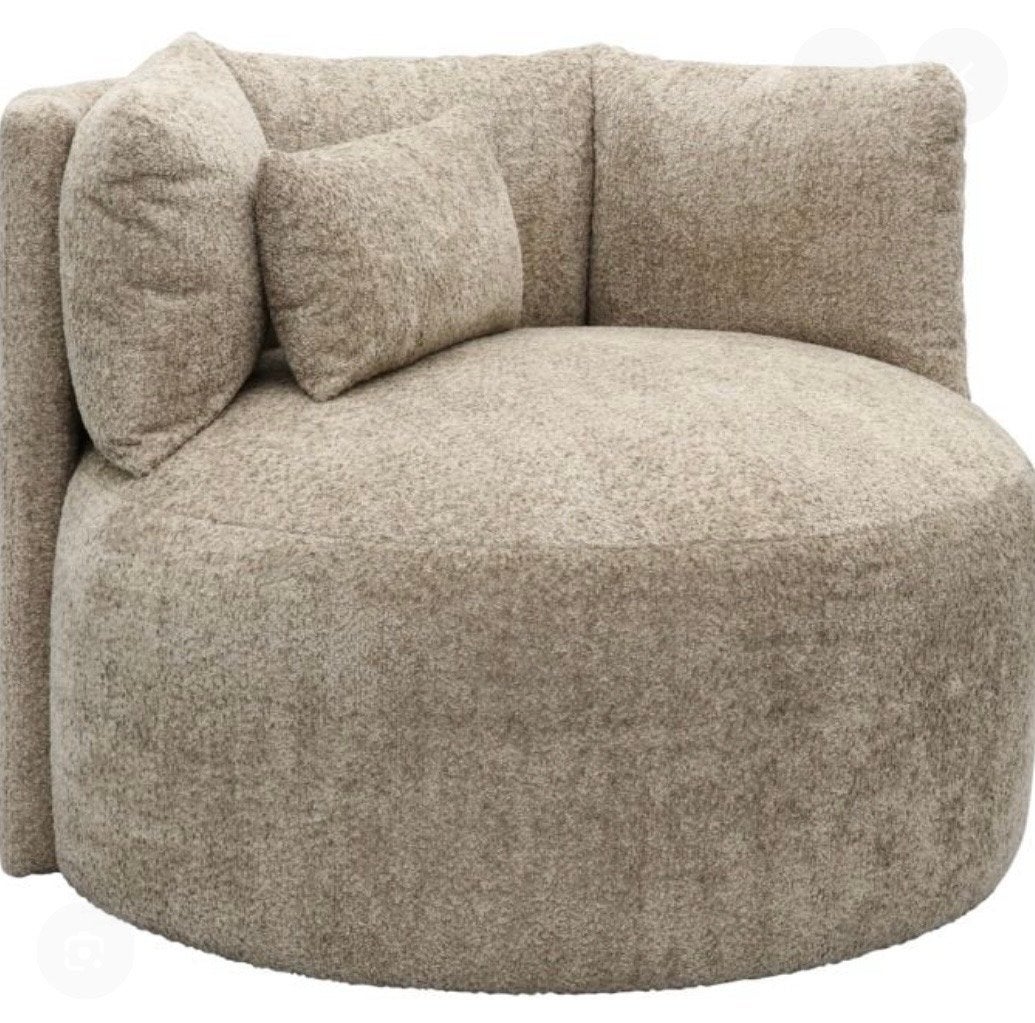 Nieuwe ronde fauteuil met koudschuimvulling (120x120x93cm), Ophalen, Eenpersoons, 100 tot 125 cm, Nieuw