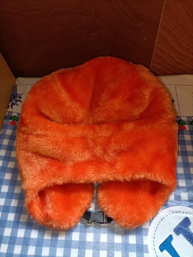 Oranje muts met oorflappen Focwa Autoschade, Ophalen of Verzenden, Overige maten, Muts