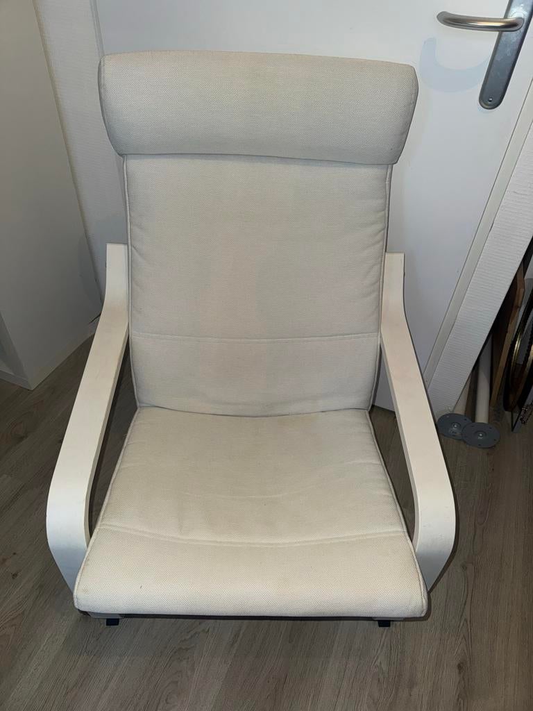 IKEA POÄNG stoel - Half jaar gebruikt, Huis en Inrichting, Fauteuils, Gebruikt, Hout, 50 tot 75 cm, 75 tot 100 cm, Ophalen