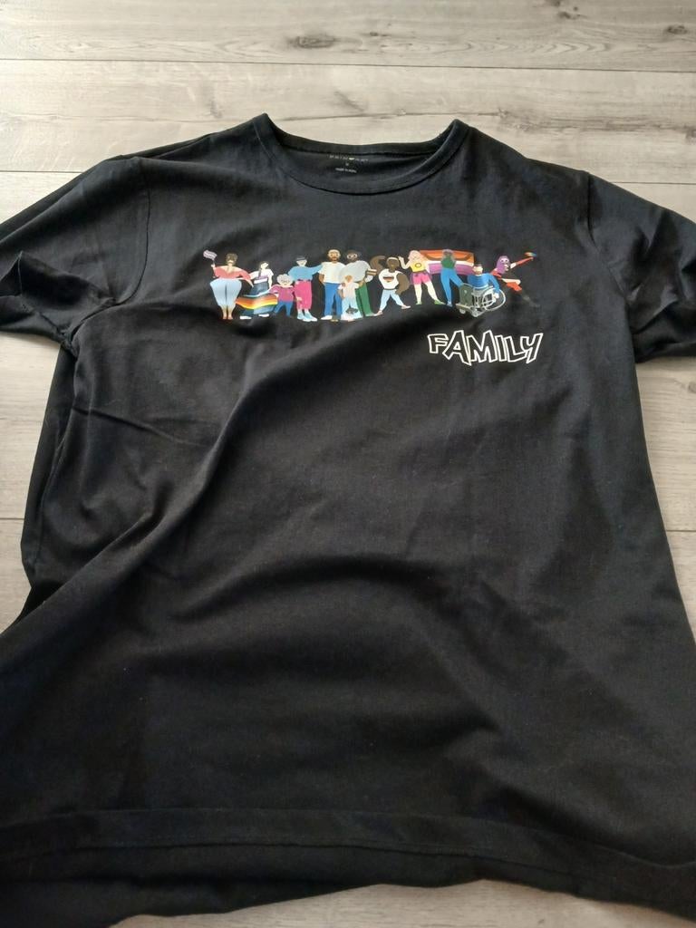 Pride T-shirt, Ophalen, Zo goed als nieuw, Maat 38/40 (M), Zwart
