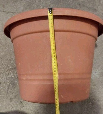 Bloempotten, 25 tot 40 cm, Rond, Ophalen of Verzenden, Zo goed als nieuw