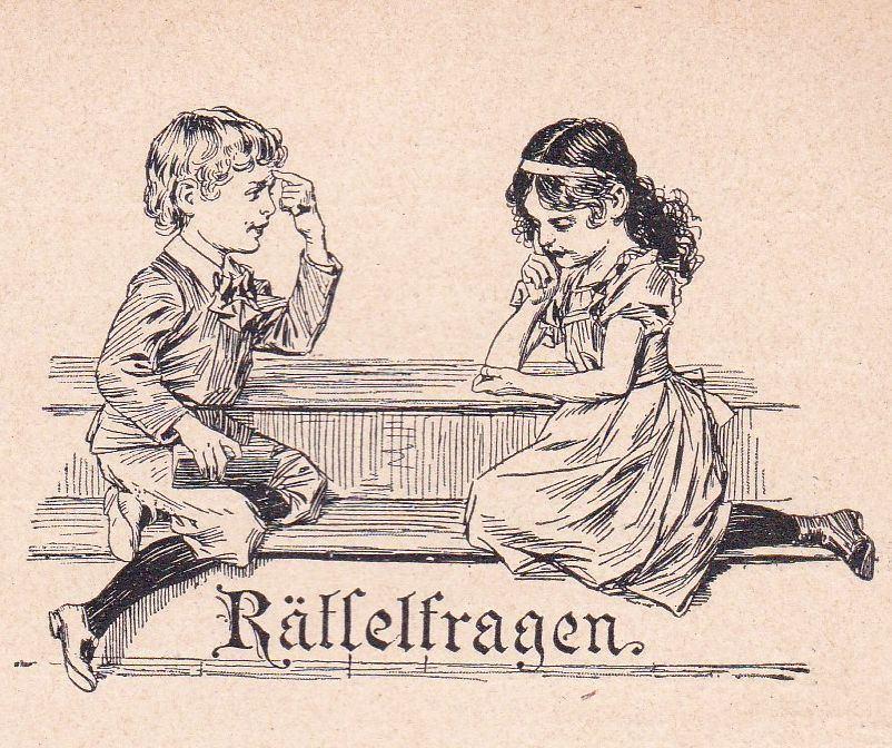 Scherer, Georg - Ratselbuch (ca. 1890), Antiek en Kunst, Antiek | Boeken en Bijbels, Ophalen of Verzenden