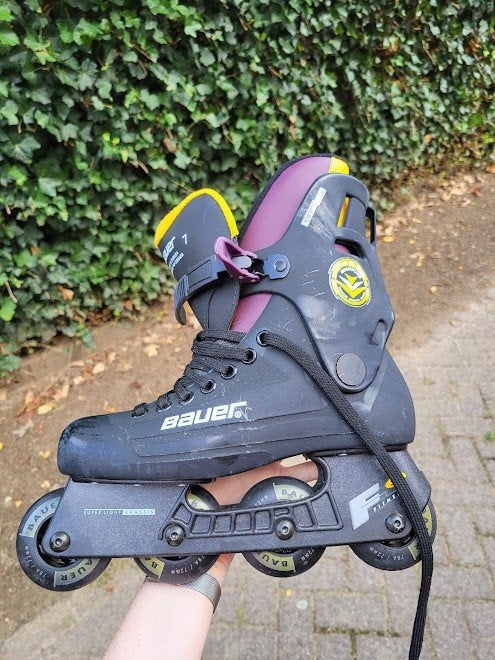 skates incl. beschermers, Gebruikt, Bauer, Dames, Ophalen of Verzenden