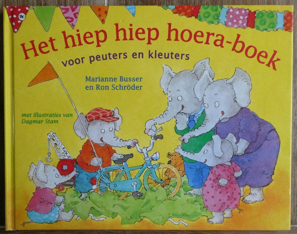 Het hiep hiep hoera boek voor peuters en kleuters - Busser, Fictie algemeen, Jongen of Meisje, Ophalen of Verzenden, Zo goed als nieuw
