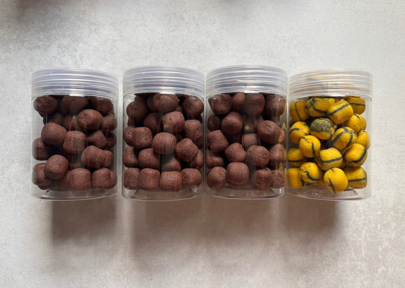 4 potjes wafters 14x12mm, Watersport en Boten, Hengelsport | Karpervissen, Ophalen of Verzenden, Zo goed als nieuw, Overige typen
