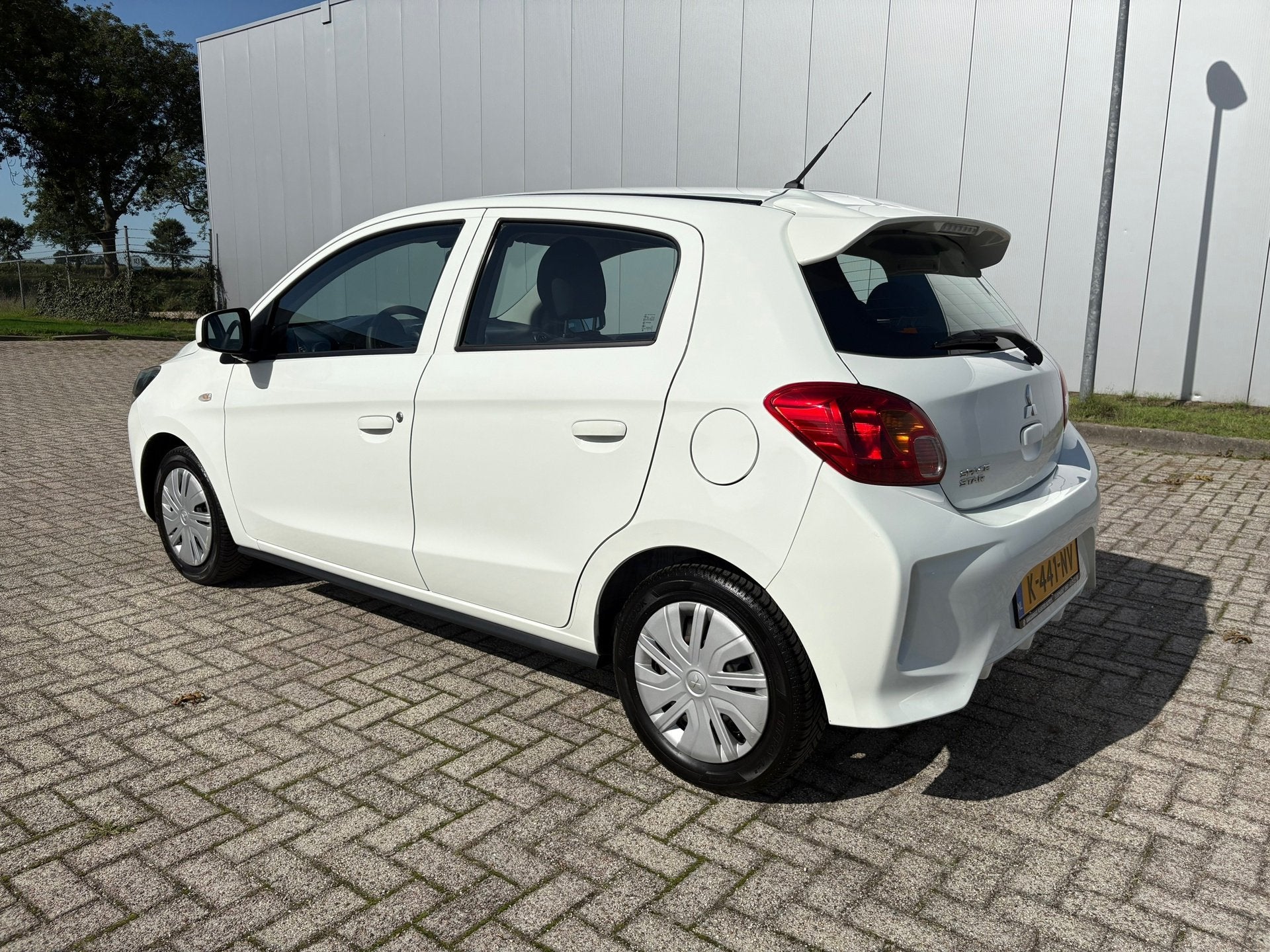 Mitsubishi Space Star 1.2 Cool+ , Airco , Centr. Vergrendeli, Auto's, Voorwielaandrijving, Gebruikt, 850 kg, Wit