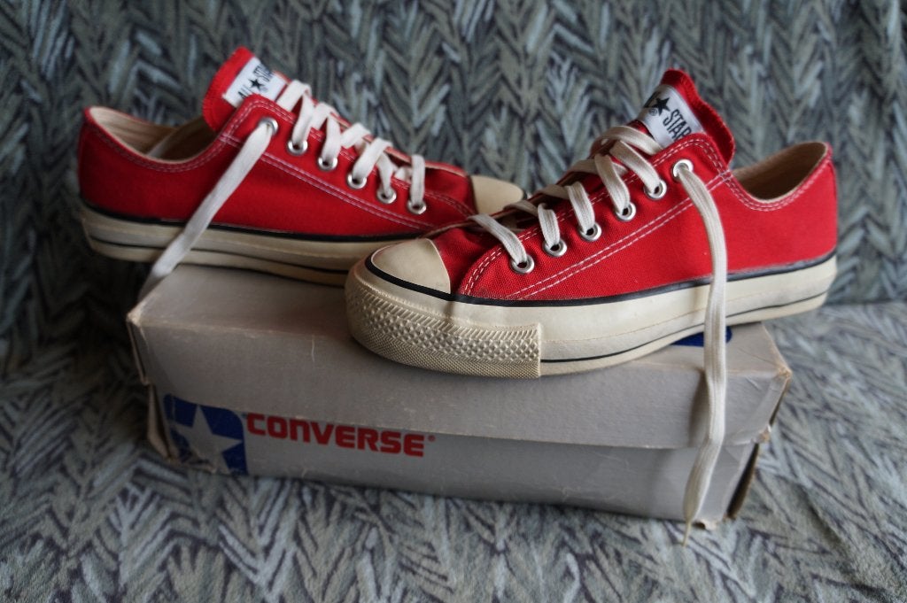 Vintage Converse All-Star 1980's maat 7,5  40,5 Made in USA, Converse, Ophalen of Verzenden, Sneakers of Gympen, Gedragen