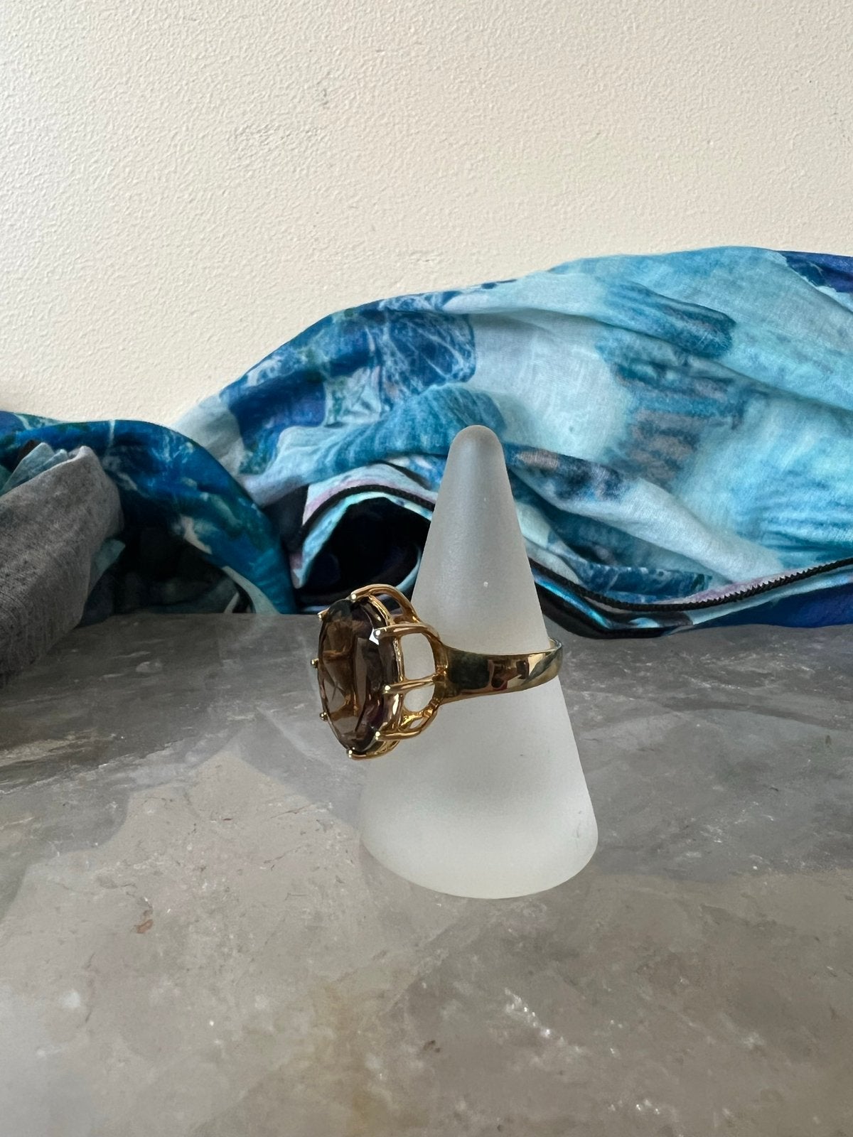 Rookkwarts beschermt geluk transformatie eyecatcher uniek, Sieraden, Tassen en Uiterlijk, Ringen, Bruin, Nieuw, Ophalen of Verzenden
