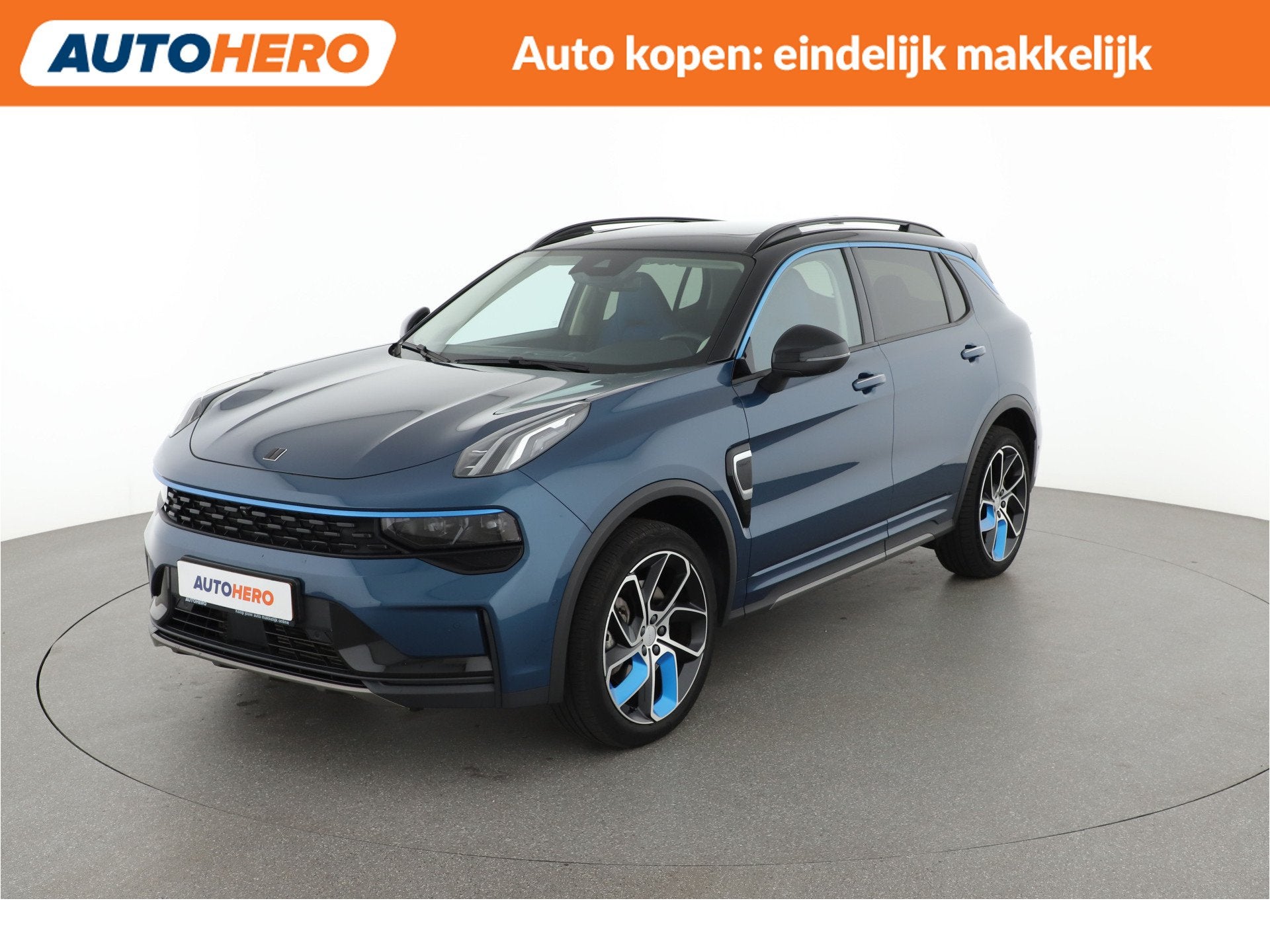 Lynk & Co 01 1.5 | JH37675 | (bj 2022, automaat), Auto's, Stof, Met garantie (alle), Blauw, 120 €/maand