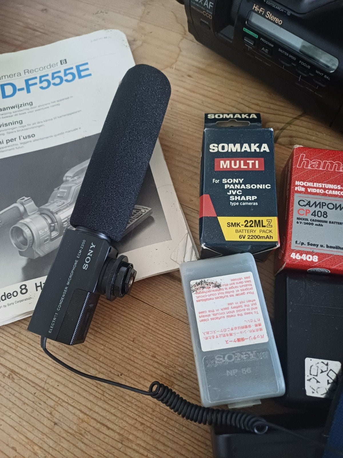 Sony Video 8 Handycam CCD-F555E met accessoires, Ophalen, Gebruikt, Overige soorten, 8 tot 20x