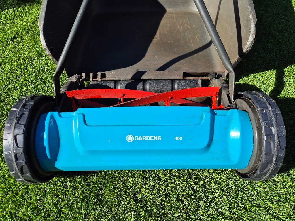 Gardena 400 grasmaaier, Tuin en Terras, Ophalen, Gebruikt, Handgrasmaaier, Opvangbak