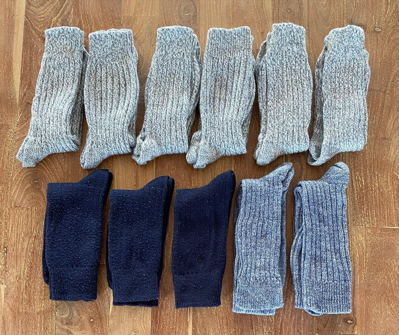 11 paar Bata industrial Werksokken grijs, blauw, donkerblauw, Ophalen of Verzenden, Zo goed als nieuw, Sokken en Kniesokken