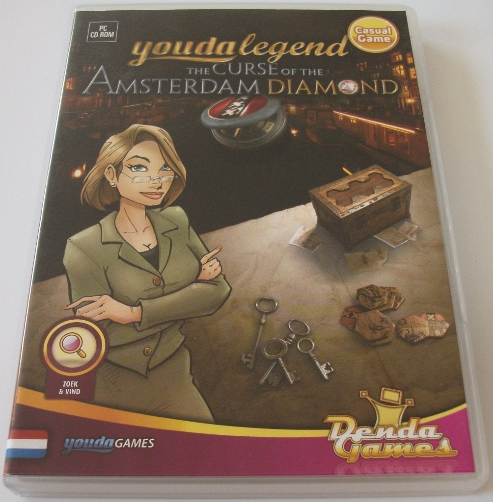 PC Game *** YOUDA LEGEND *** Curse of the Amsterdam Diamond, Puzzel en Educatief, 1 speler, Ophalen of Verzenden, Zo goed als nieuw