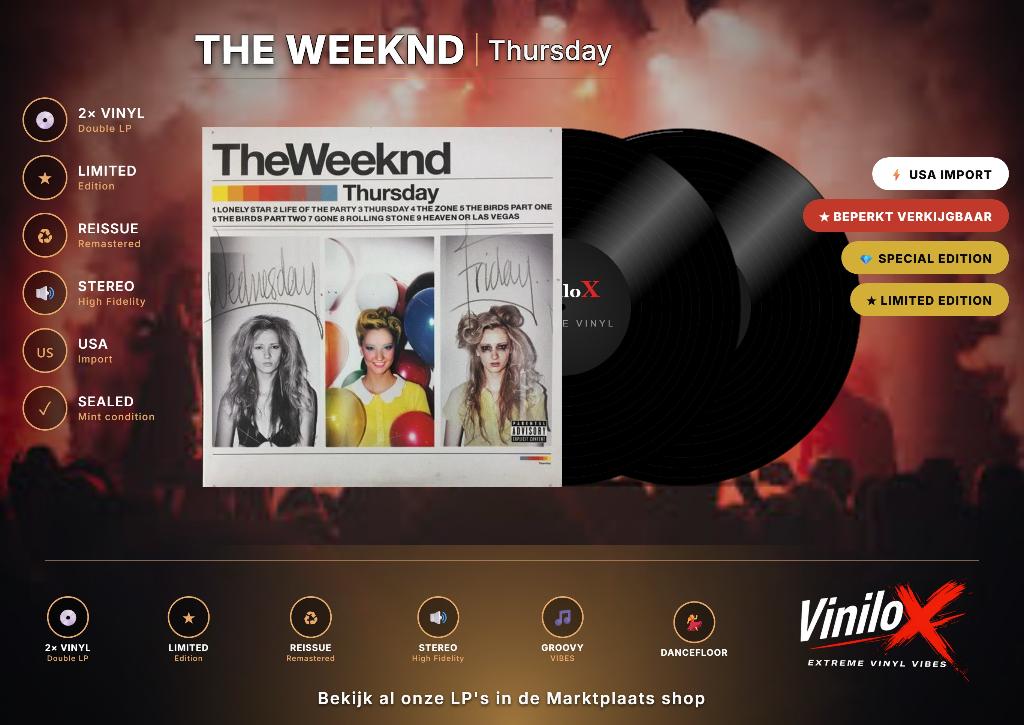 The Weeknd – Thursday | 2LP | Limited Edition,, 2020 tot heden, Ophalen of Verzenden, 12 inch, Nieuw in verpakking