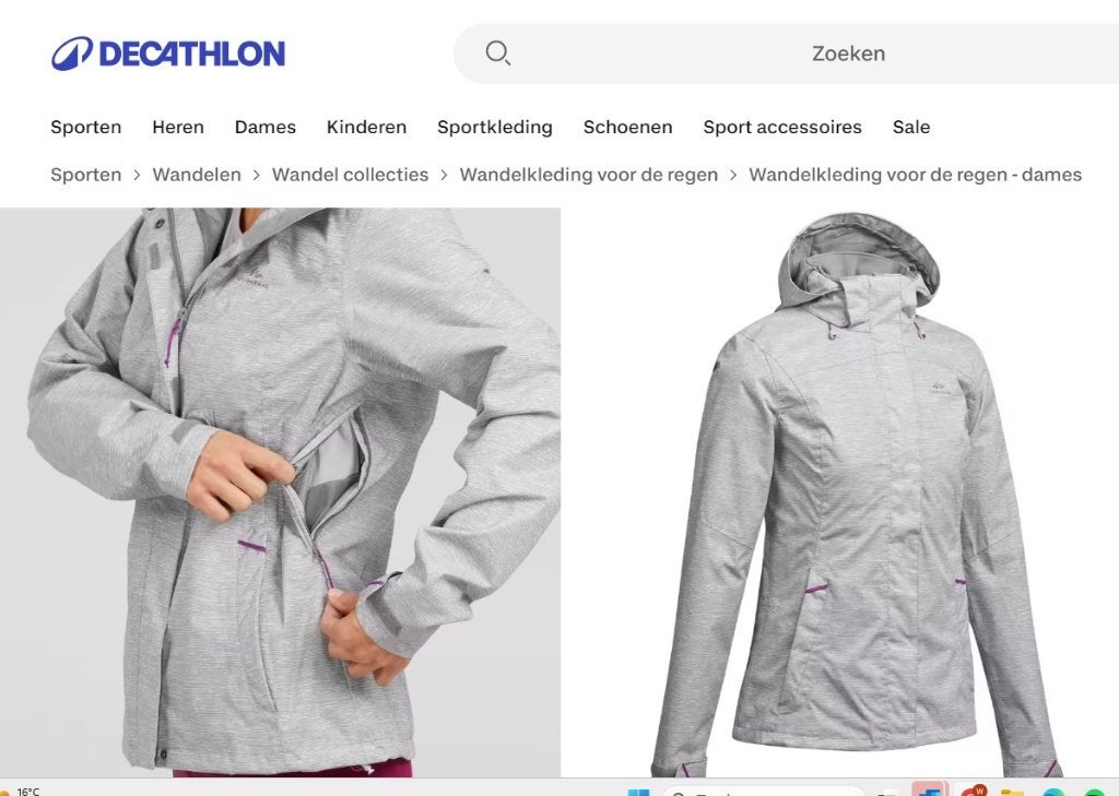 Regenjas dames nieuw 2XL, Caravans en Kamperen, Regenkleding, Ophalen of Verzenden, Nieuw, Regenjas, Dames
