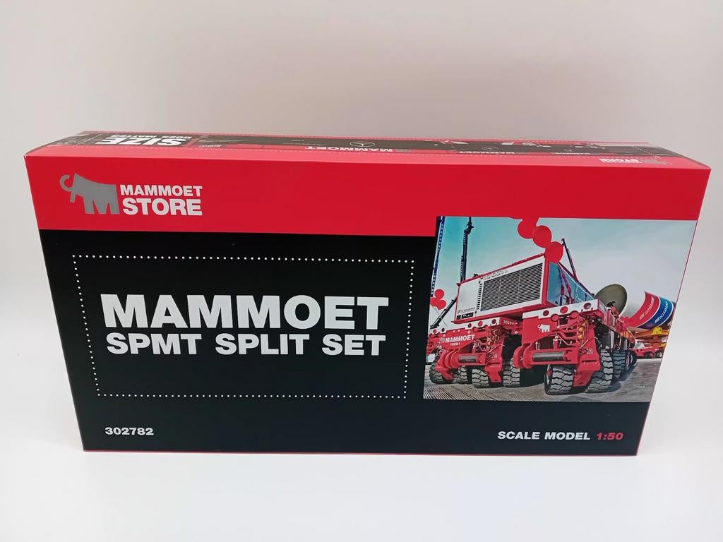 IMC SPMT SPLIT SET - MAMMOET, Hobby en Vrije tijd, Modelauto's | 1:50, Nieuw, Bus of Vrachtwagen, Overige merken, Ophalen of Verzenden