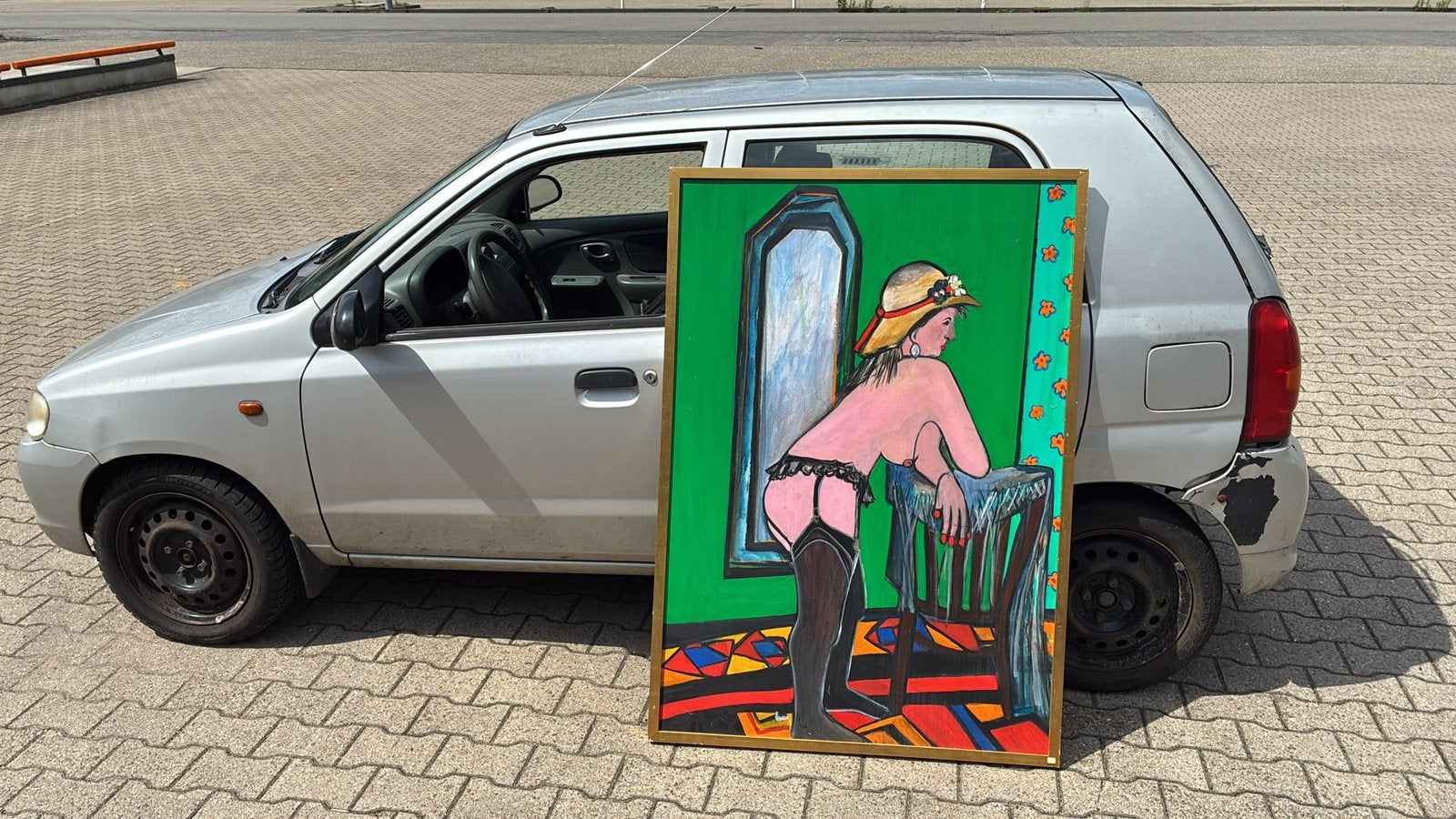 Schilderij Maya Wildervuur naakt ruilen, Ophalen of Verzenden
