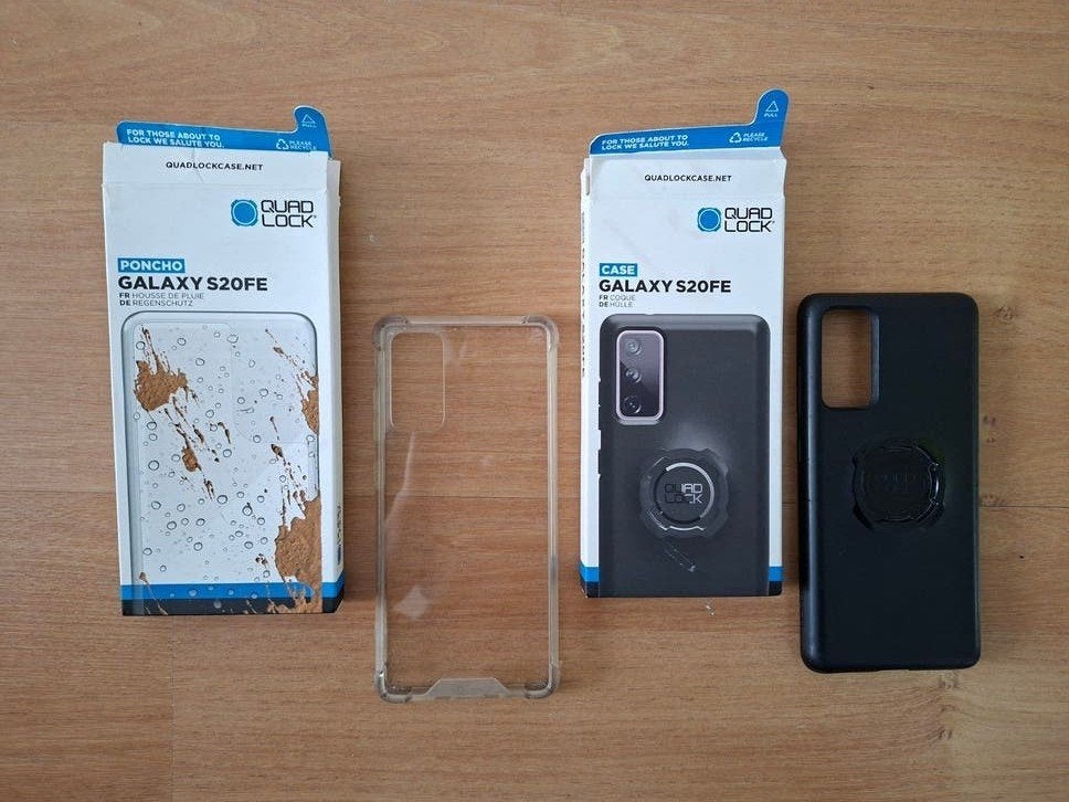 Quad Lock Hoesje en Poncho voor Samsung Galaxy S20FE, Telecommunicatie, Ophalen of Verzenden, Zo goed als nieuw, Overige modellen