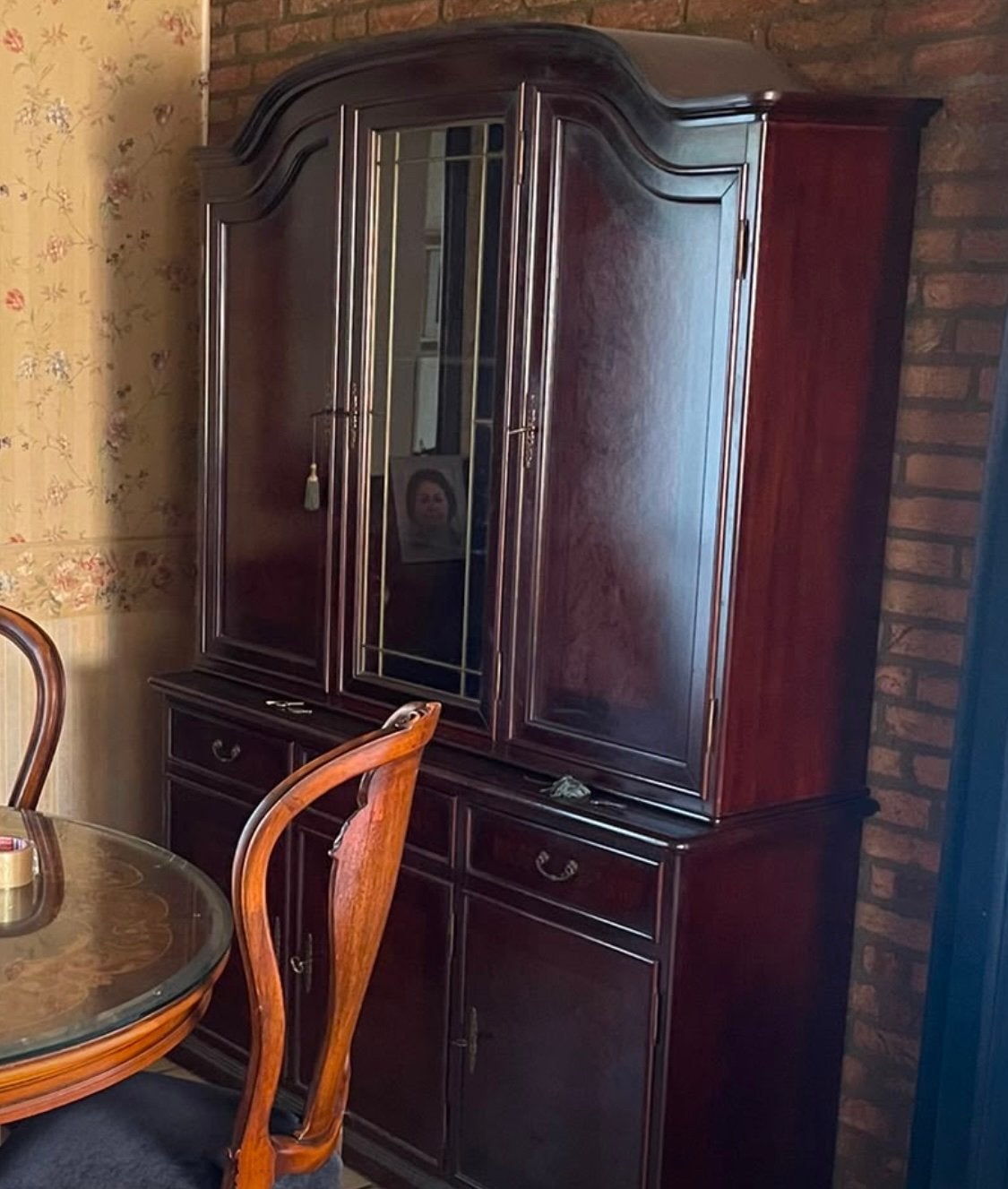 Kast schitterende wortelnoten kast plus eethoek, Verzenden, 25 tot 50 cm, Minder dan 100 cm