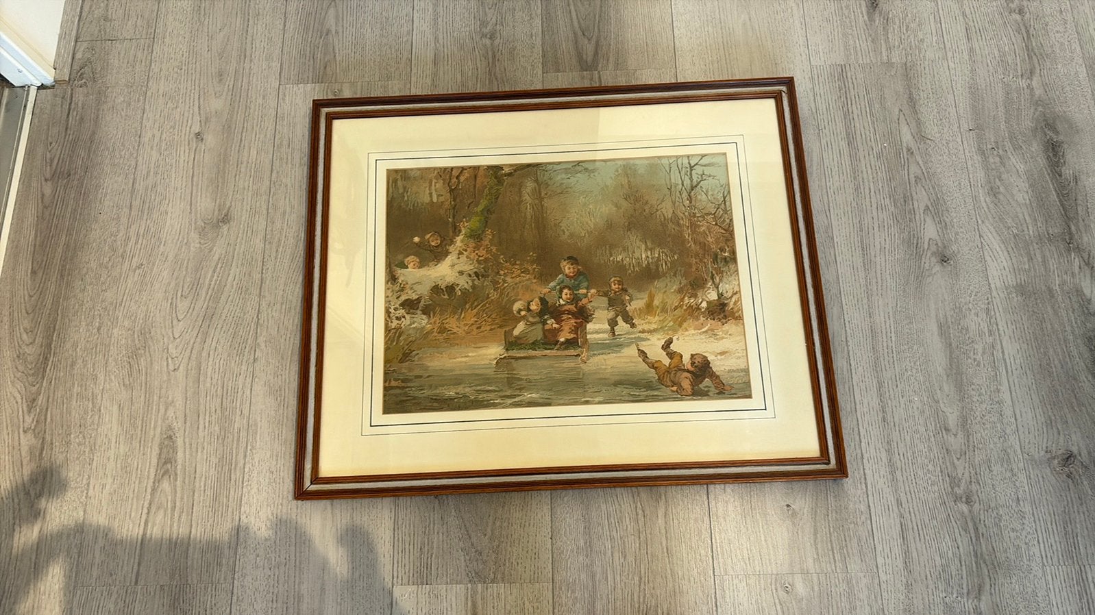 Winters schilderij, Antiek en Kunst, Ophalen
