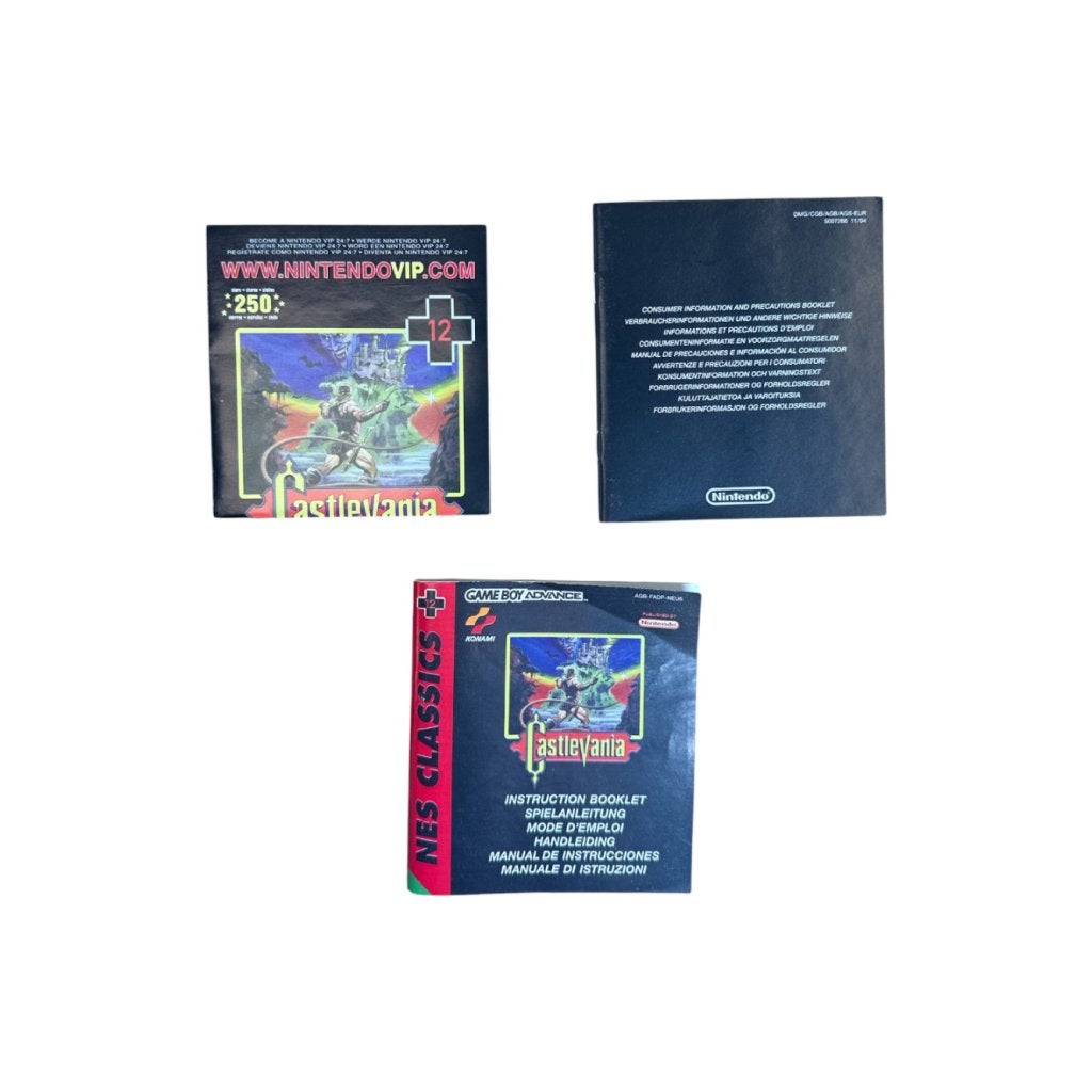 Castlevania NES Classic Game Boy Advance Game Compleet, Konami, Zo goed als nieuw, https://www.konami.com/corporate/en/contact/