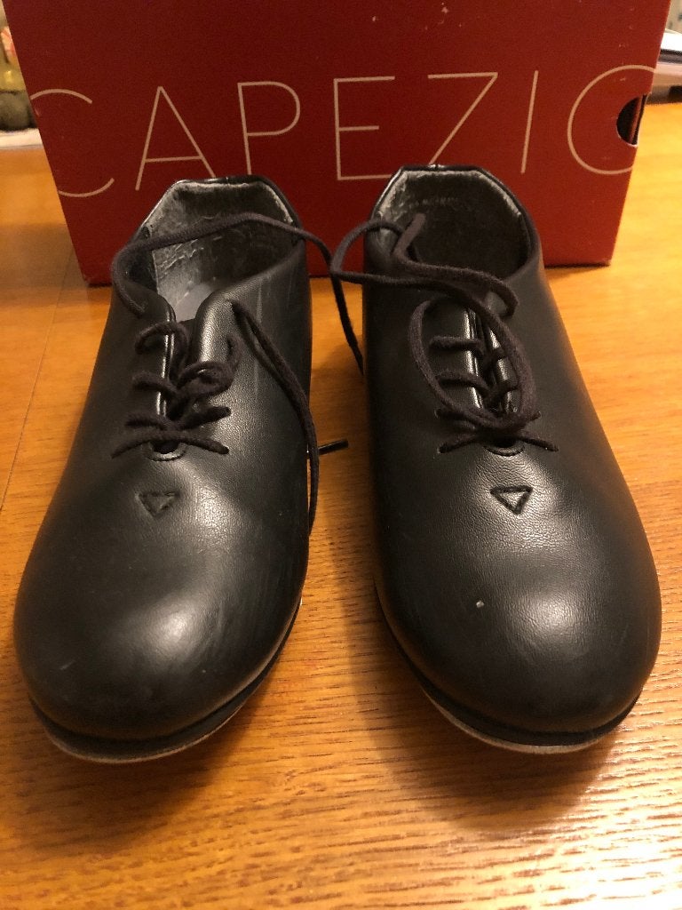 Zwarte leren tapdansschoenen kinderen, maat 36, Ophalen of Verzenden, Gebruikt, Schoenen