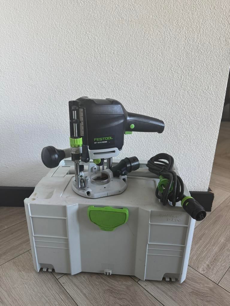 Festool OF 1010 REBQ-Plus Bovenfrees, Ophalen, Zo goed als nieuw, Elektrisch, Bovenfrees