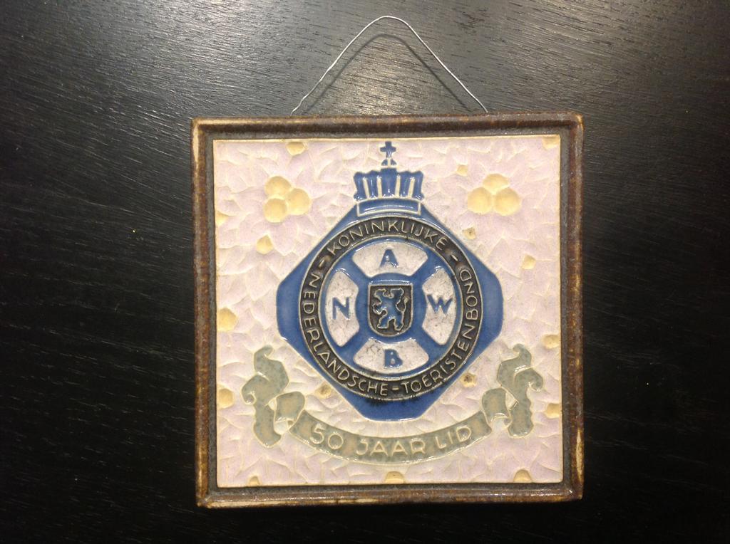 Vvintage ANWB tegel, Antiek en Kunst, Antiek | Wandborden en Tegels, Ophalen of Verzenden