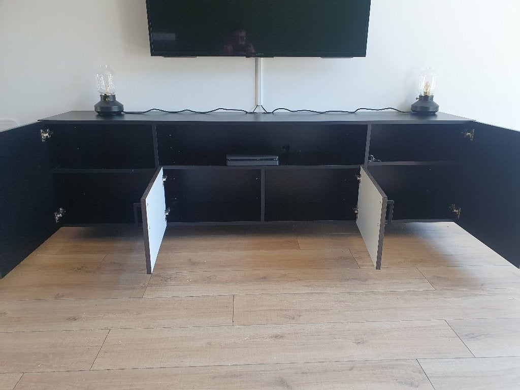 Zwevend tv meubel, Ophalen, Zo goed als nieuw, 200 cm of meer, Minder dan 100 cm