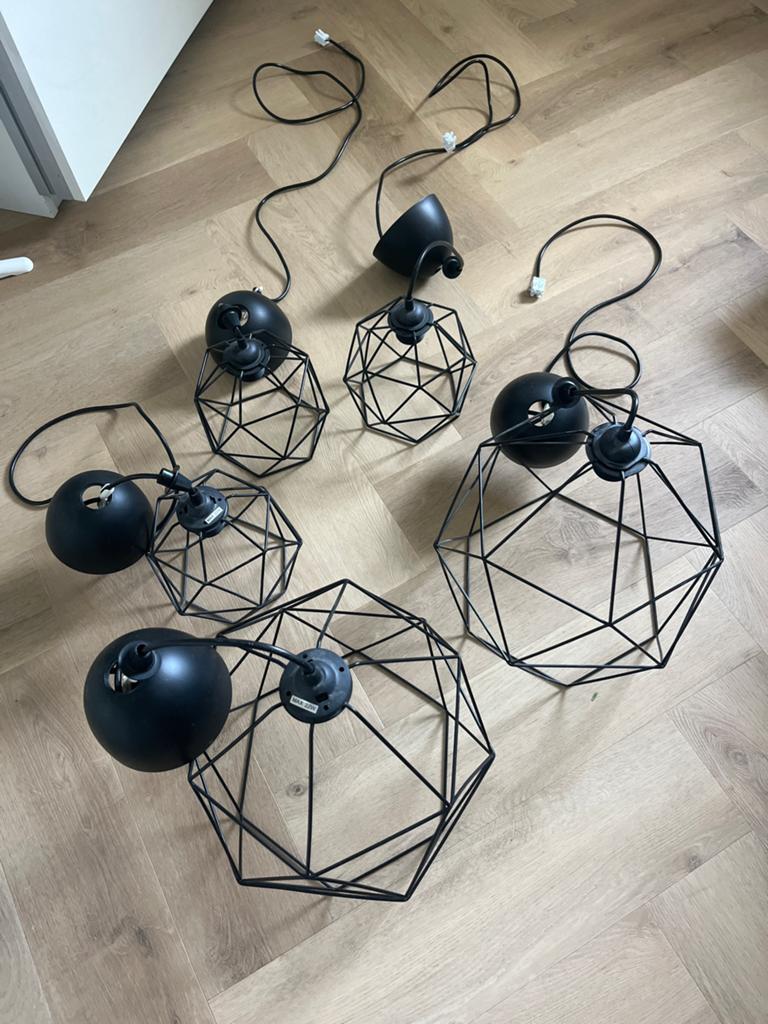 Ikea Brunsta Hanglampen 20cm en 30cm - Zo goed als nieuw, Ophalen of Verzenden, Zo goed als nieuw, Metaal, Minder dan 50 cm