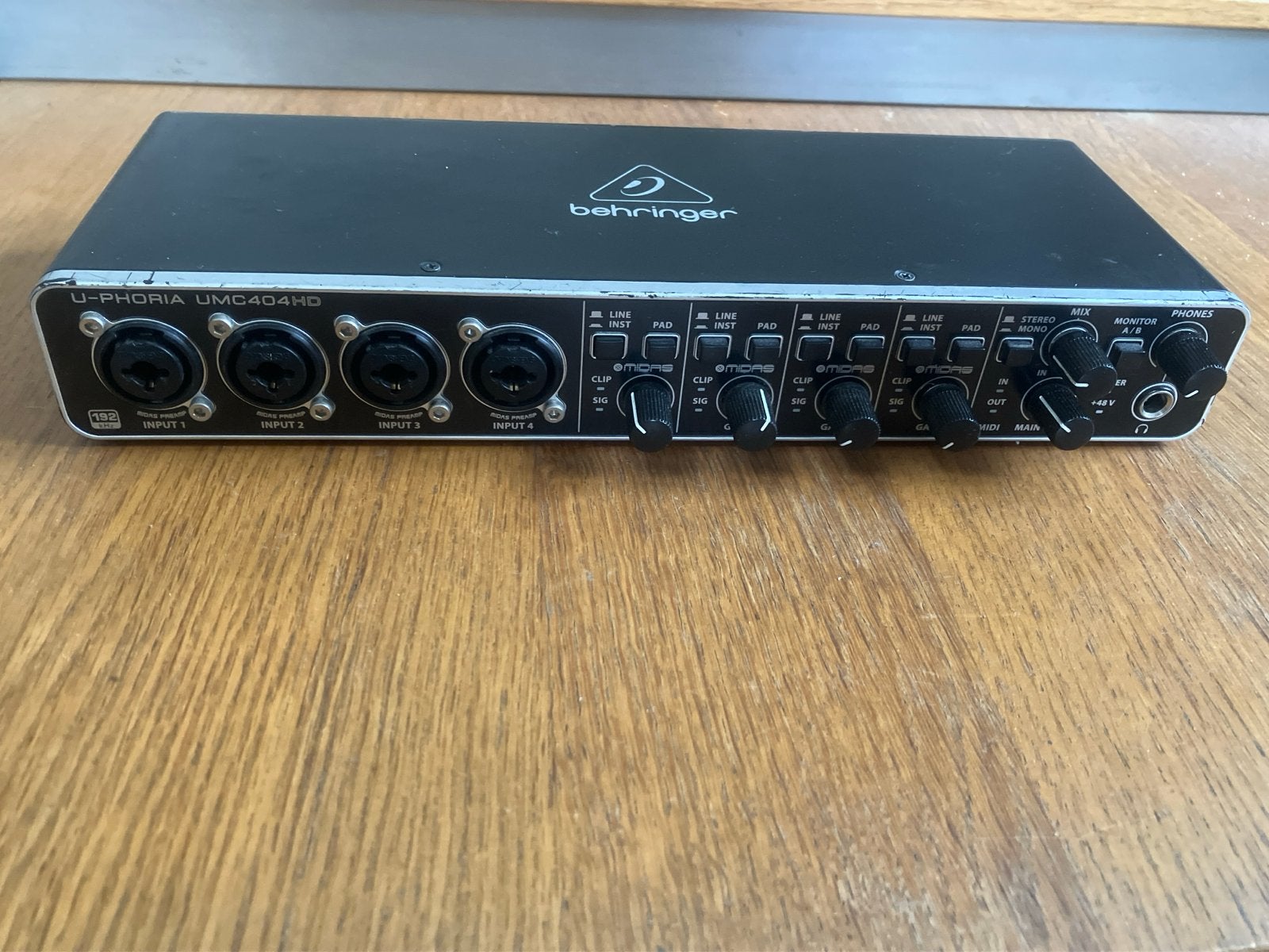 Behringer U-Phoria UMC404HD Audio Interface, Ophalen of Verzenden, Gebruikt, Extern