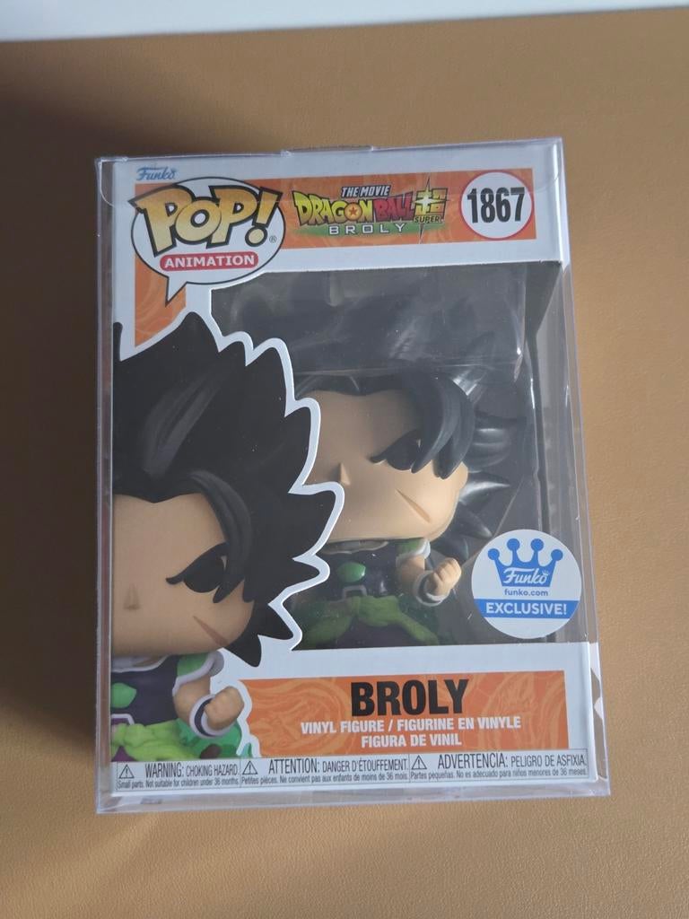 Funko Pop! Dragon Ball Super Broly #1867 Exclusive + Hoes, Ophalen of Verzenden, Zo goed als nieuw