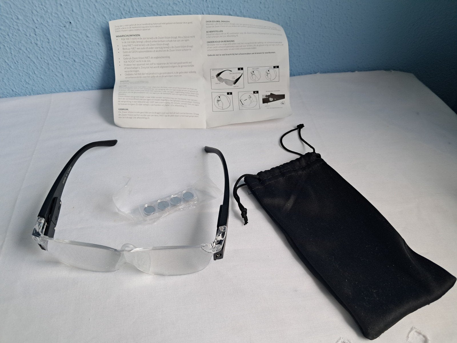 Zoom Vision loepbril met ingebouwde LED-verlichting., Ophalen of Verzenden