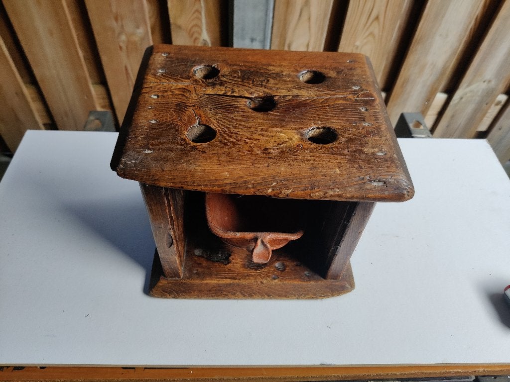 Te koop zeer oude Antieke stoof met vuurschaal, Antiek en Kunst, Ophalen of Verzenden