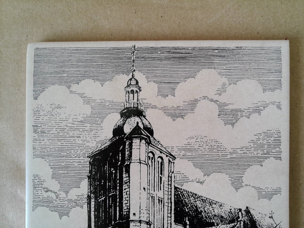 Vintage Sphinx tegel St. Matthijskerk St. Matthiaskerk 15x20, Ophalen of Verzenden