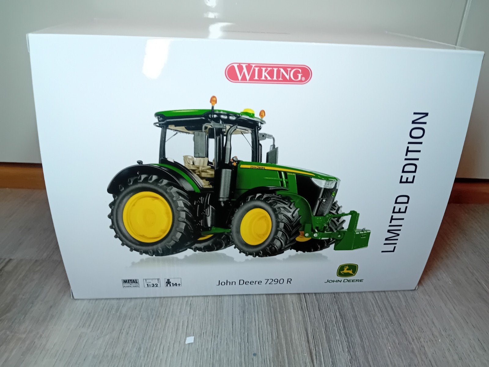 John deere 7290r wiking gelimteerd 1.32, Hobby en Vrije tijd, Ophalen of Verzenden, Nieuw, Tractor of Landbouw, Overige merken