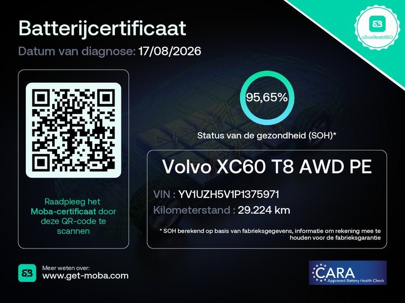 Volvo XC60 2.0 T8 PHEV AWD Polestar Engineered B&W | ÖHLINS, Auto's, Automaat, Adaptive Cruise Control, Gebruikt, 2063 kg