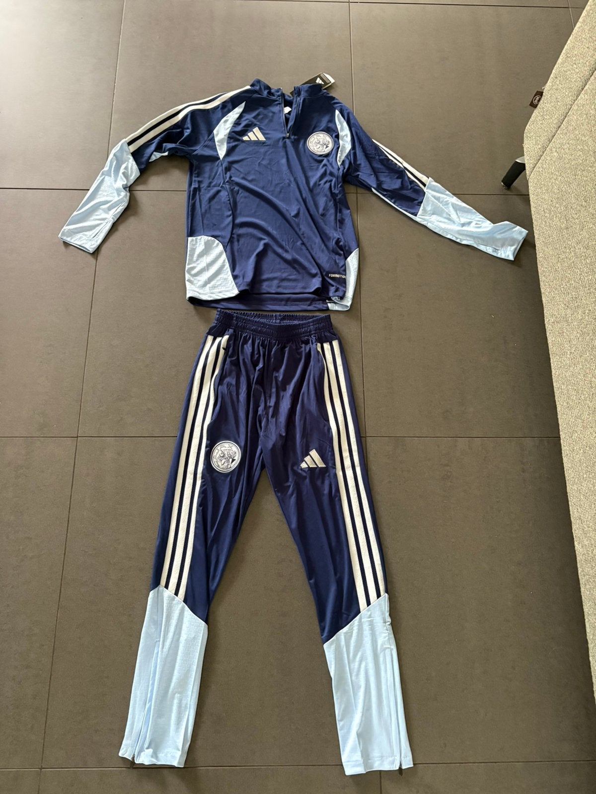 Ajax traningspak blauw maat 158, Ophalen of Verzenden, Nieuw, Jongen of Meisje, Sport- of Zwemkleding