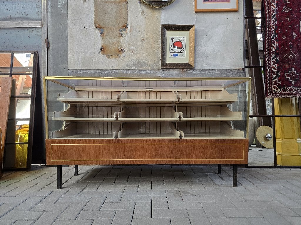 Mid Century Toonbank | Vintage Winkel Vitrine Balie Counter, Gebruikt, 150 tot 200 cm, Ophalen of Verzenden, Minder dan 100 cm